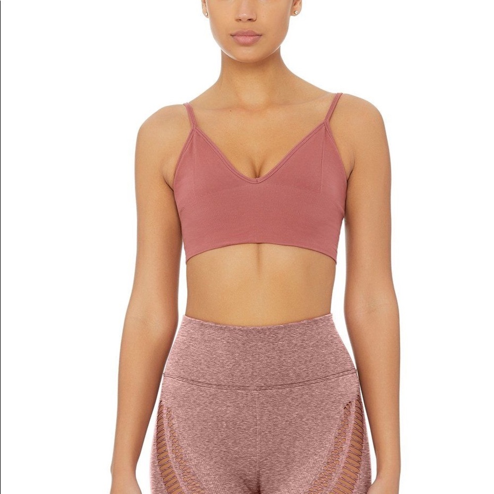 Alo Yoga Rosewood Delight Bra With Adjustable Straps